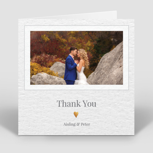 Photocall, wedding thank you card by Cedar tree