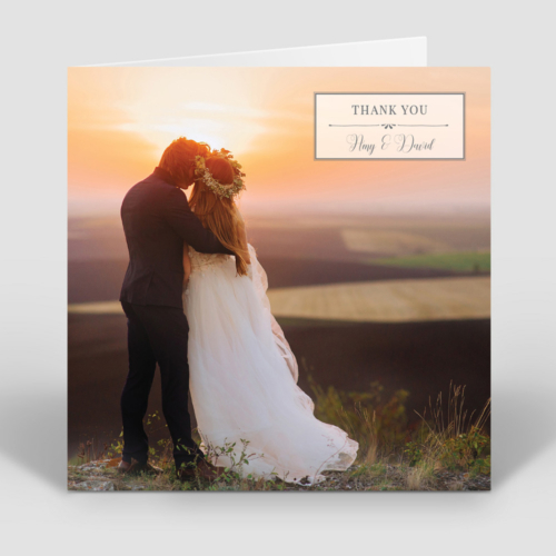 Lovely Photo - wedding thank you card by Cedar Tree