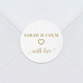 Gold Message Sticker